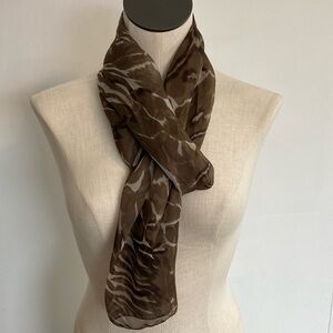 NEW Chocolate Brown Thin Scarf